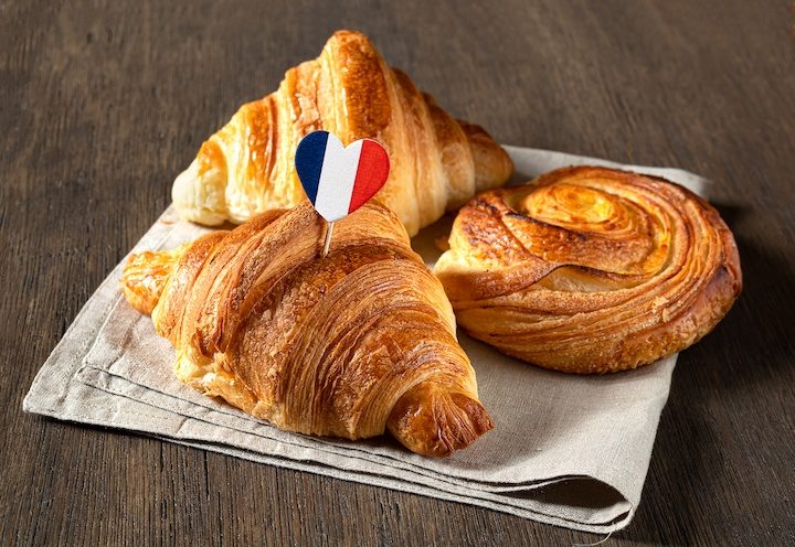 french pastries on a napkin