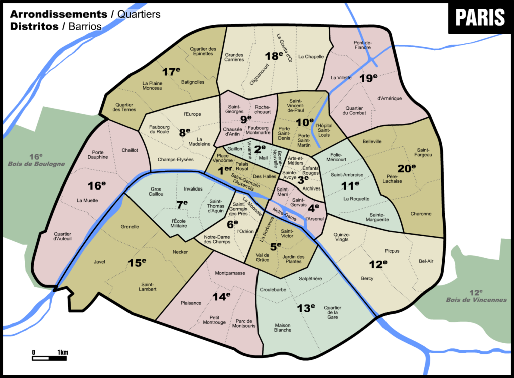 arrondissements of the city of Paris