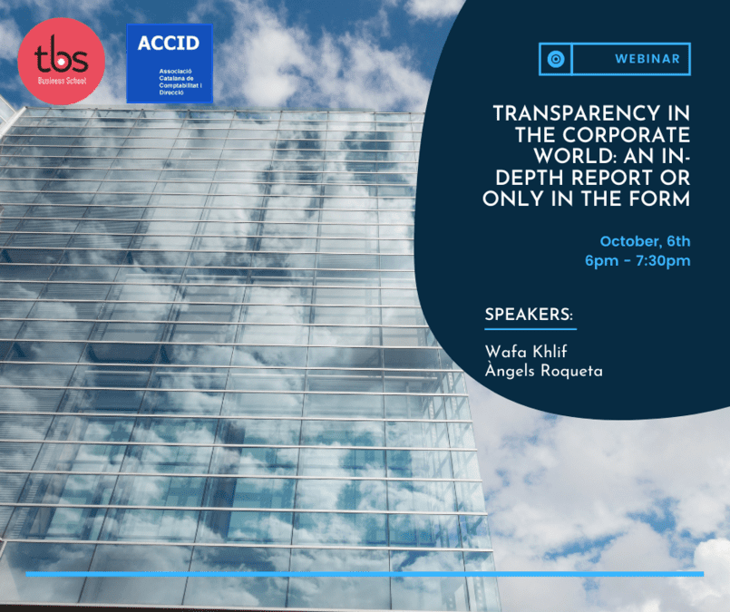 BCN Transparency in the corporate world an in-depth report or only in the form