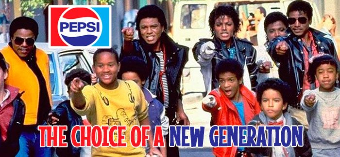 Pepsi advertising with Michael Jackson