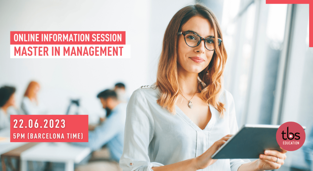 Master in Management Online Session June 22nd| TBS Education-Barcelona